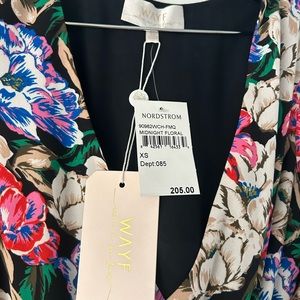 Long Floral Wrap Dress